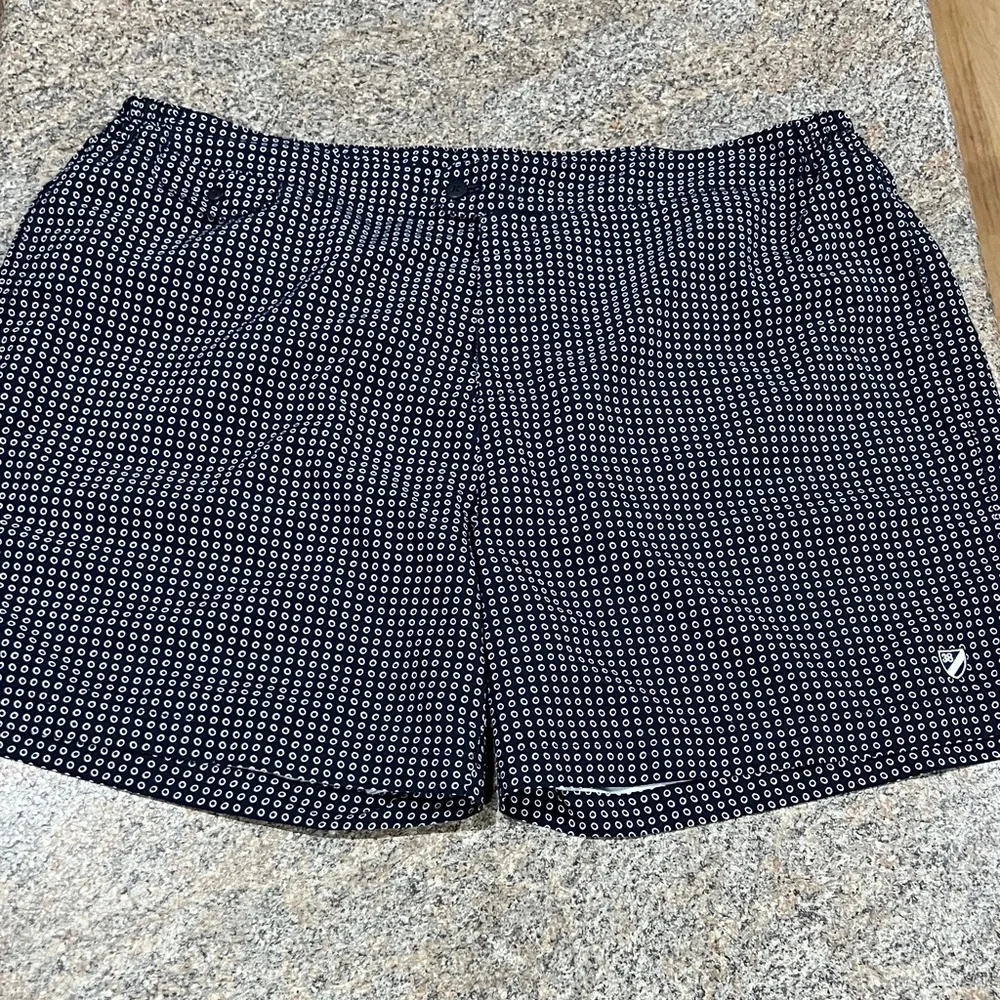 Cremieux Black Patterned Swim Shorts Size XXL